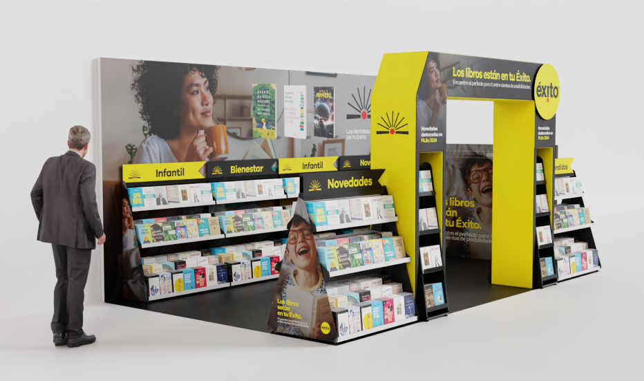 FILBO en Almacenes Éxito - Un proyecto que llevó la atmósfera de la Feria Internacional del Libro a los pasillos de Almacenes Éxito.