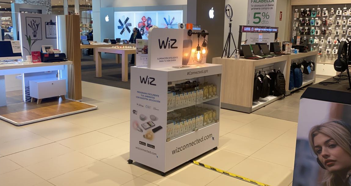 Otro ángulo del módulo de experiencia WiZ