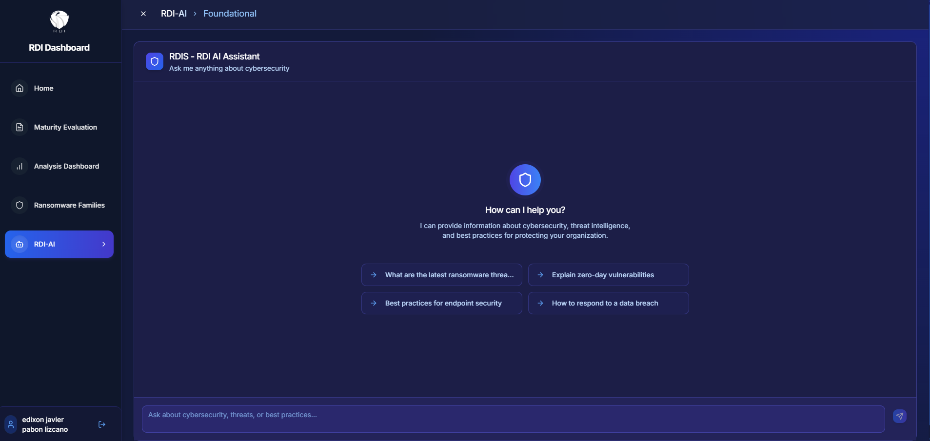 Dashboard con aspectos destacados