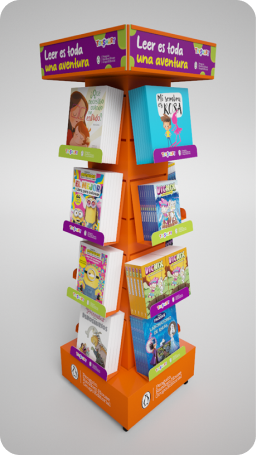 Nuevo diseño del librero, más ligero y funcional