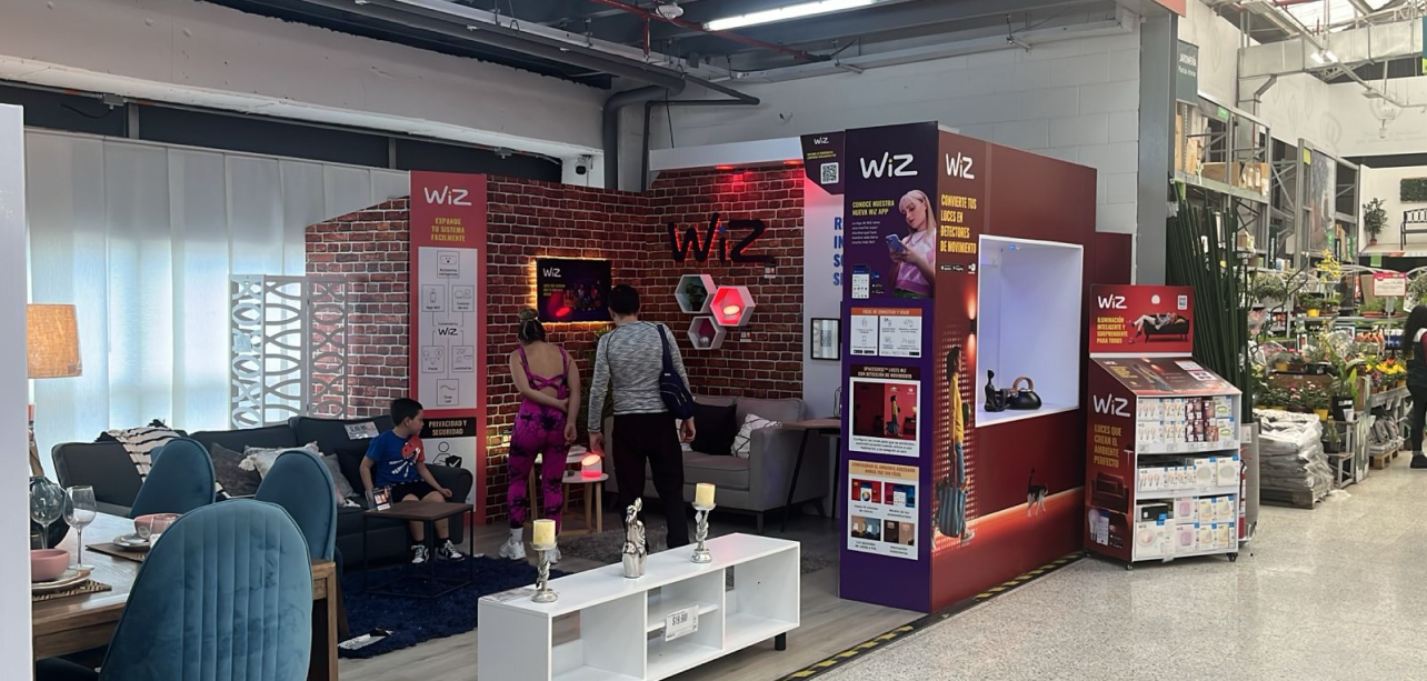 Showroom WiZ en funcionamiento